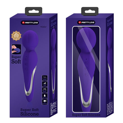 Walter Super Soft Silicone Wand Massager in Seafoam Color Purple > Sex Toys For Ladies > Wand Massagers and Attachments