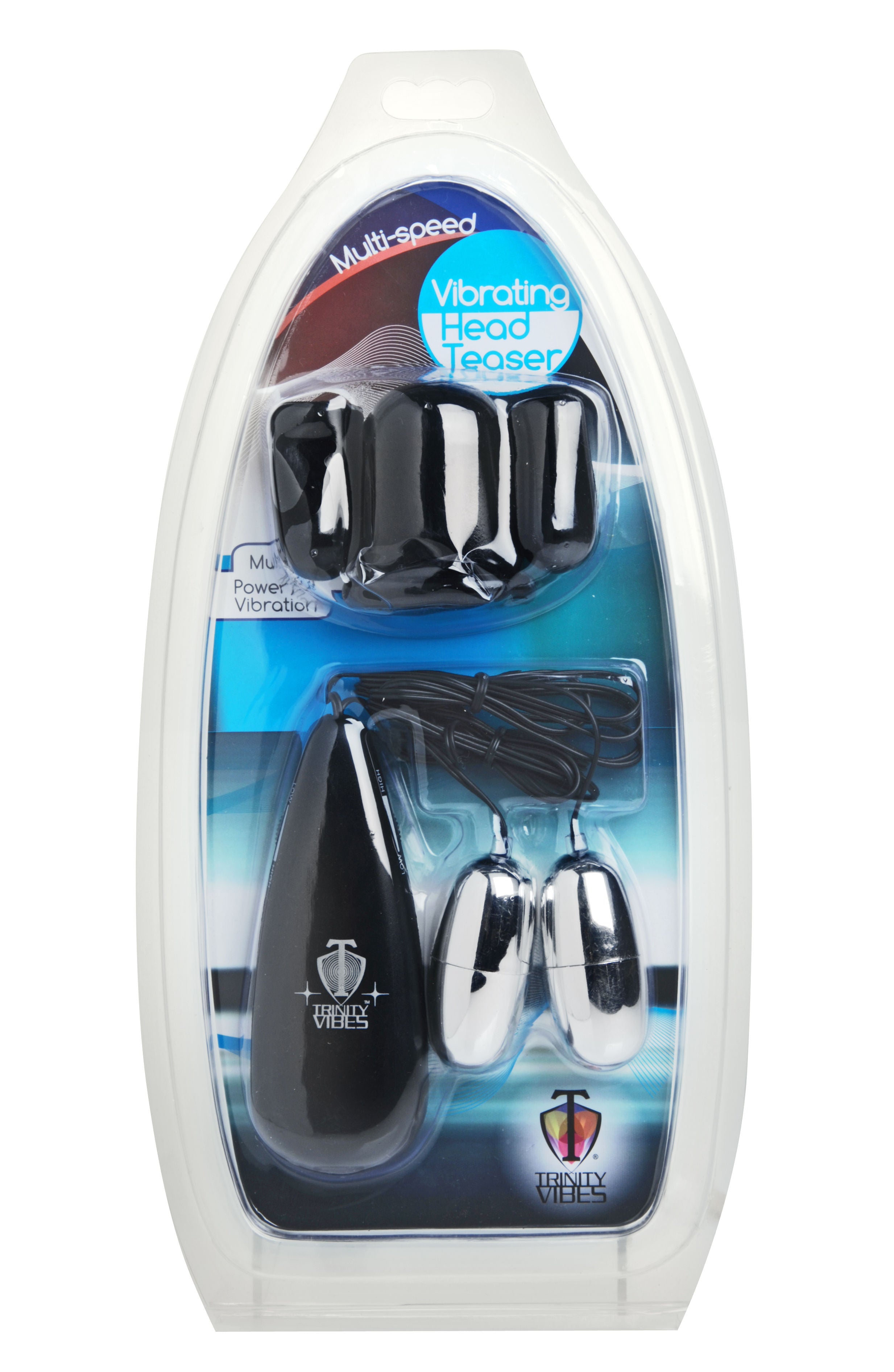 Multi-Speed Vibrating Head Teaser Sleeve with Wired Remote Control Black Strokers - Auto