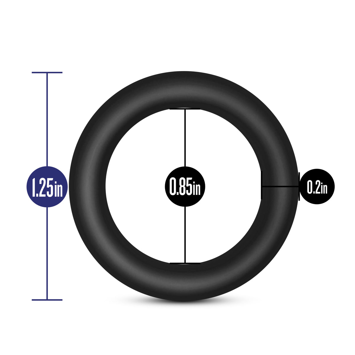 Performance VS2 Pure Premium Silicone Small Cock Rings Set of 3 1.25in > Cock Ring > Sets