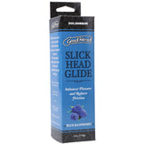 GoodHead Slick Head Glide - Blue Raspberry - Blue Raspberry Flavoured Lubricant - 120 ml Tube