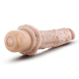 Dr Skin Cock Vibe 8 9.75in Vibrating Cock Beige