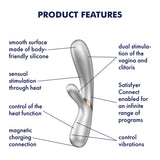 Satisfyer Hot Lover Rabbit Vibrator Silver/Champagne