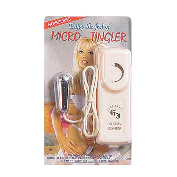 Micro Tingler - Silver Tear Drop Bullet