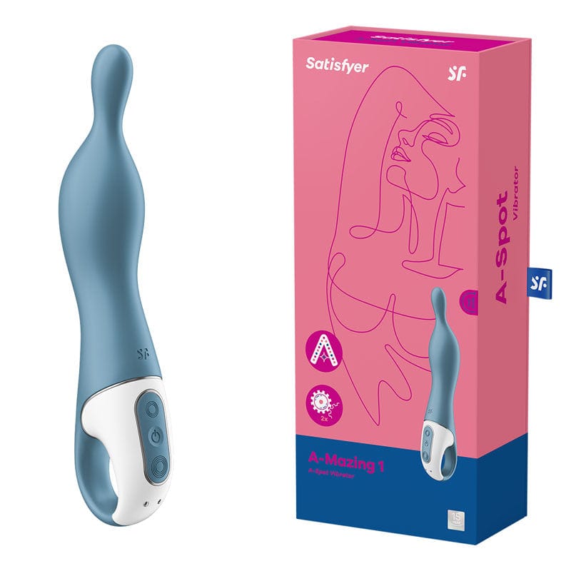 A-mazing 1 Vibrator Blue for Precise A-Spot Stimulation > Sex Toys For Ladies > G-Spot Vibrators