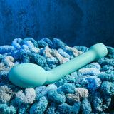 Adam & Eve RECHARGEABLE SILICONE G-GASM DELIGHT - Teal 17.8 cm USB Rechargeable Vibrator