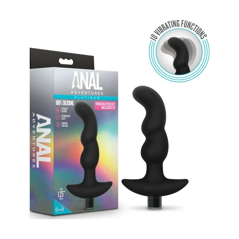 Anal Adventures Platinum Silicone Prostate Massager (6 Inch) > Anal Range > Prostate Plugs