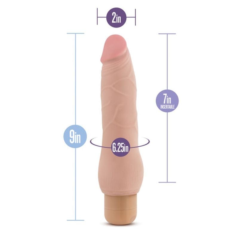 Au Naturel Fabien Realistic Vibrating Dildo 9 Inch > Vibrators > Realistic Vibrators