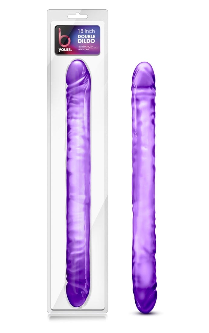 B Yours Double Dildo (Purple) 18 Inch – Double-Ended Dildo > Dildos > Double Dildos Main image