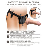 King Cock Elite Beginner's Body Dock Strap-On Harness - Black Adjustable Strap-On Harness (No probe included)