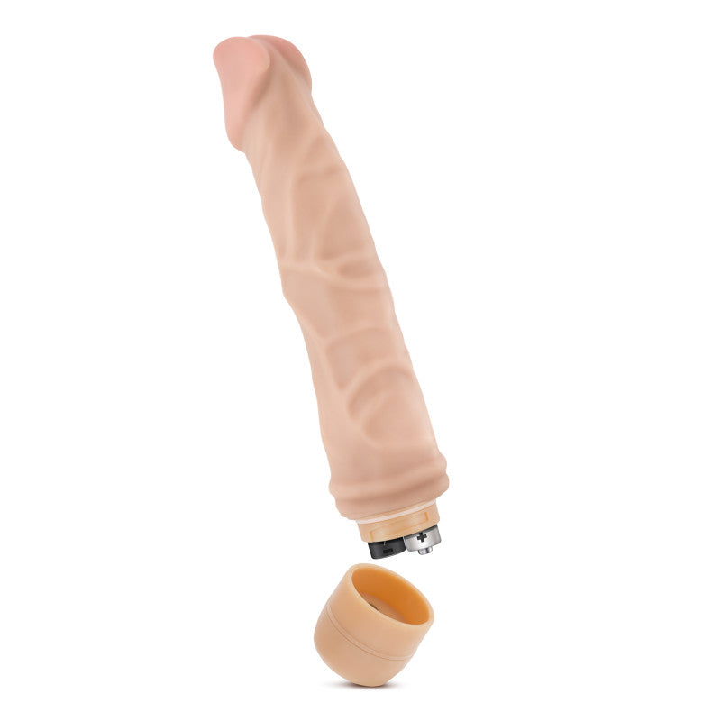 Dr Skin Cock Vibe 6 8.5in Vibrating Cock Beige
