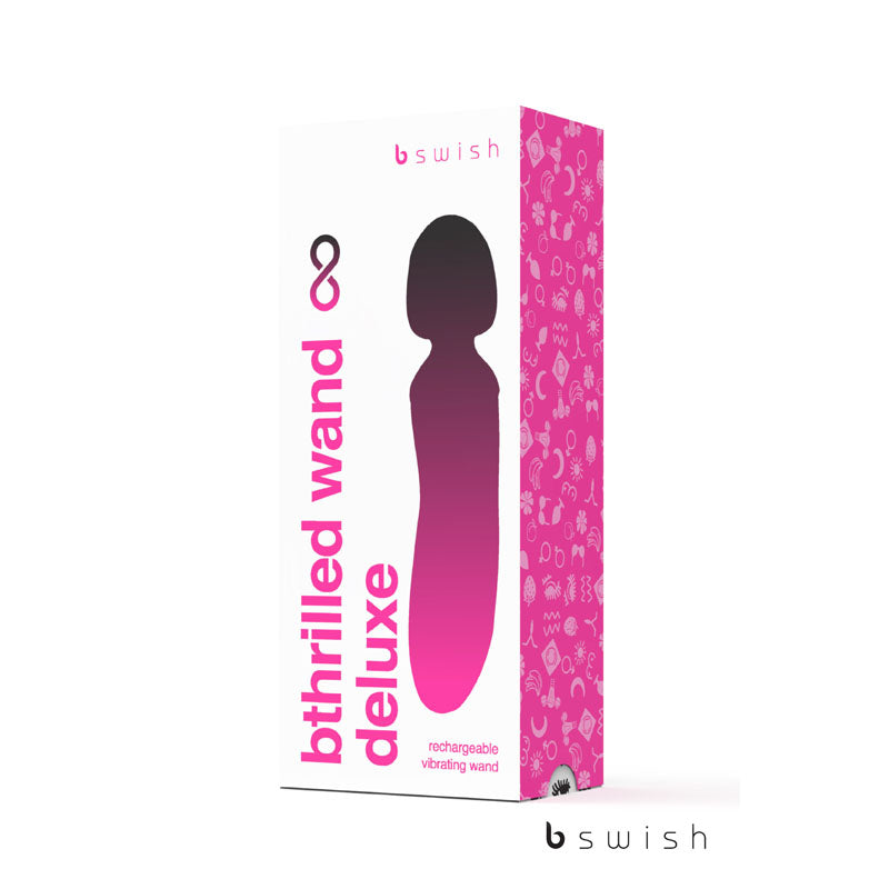 Bthrilled Premium - Noir -  21 cm Rechargeable Massage Wand