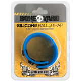 Boneyard 1.5in Silicone Ball Strap - 3 Snap - Blue