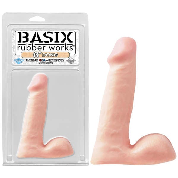 Basix Rubber Works 6 Inch Dong - 15.25 Centimeter Dong