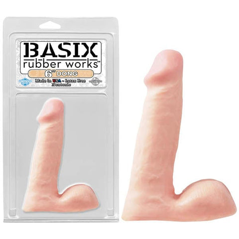 Basix Rubber Works 6 Inch Dong - 15.25 Centimeter Dong