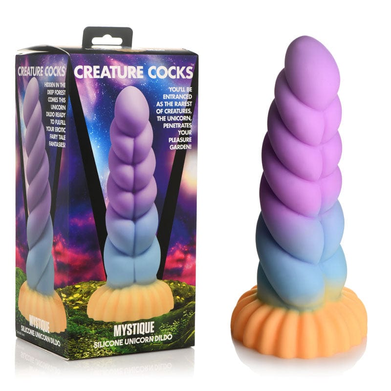 Creature Cocks Mystique Silicone Unicorn Dildo 21cm – Vibrant Silicone Dildo 8 inch Secondary image