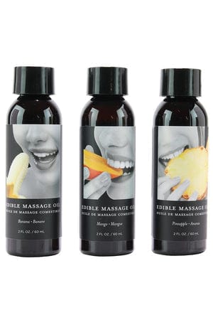 Edible Tropical Massage Oil Trio 3 x 59ml - Mango Pineapple Banana > Essentials > Massage Oil