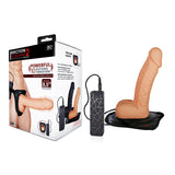 Erection Assistant 2 Vibrating Hollow Strap-On -  21.5 cm Vibrating Hollow Strap-On