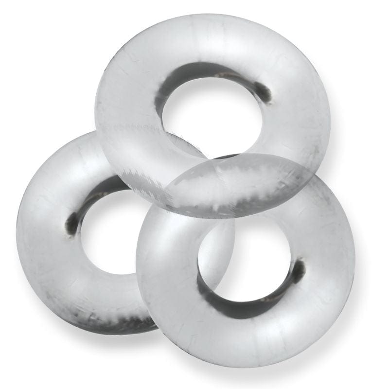 Fat Willy 3 Piece Jumbo Cockrings Clear > Cock Ring > Sets