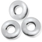 Fat Willy 3 Piece Jumbo Cockrings Clear > Cock Ring > Sets