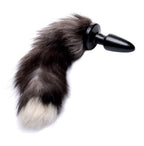 Fox Tail Anal Plug in Grey > Anal Range > Tail Butt Plugs
