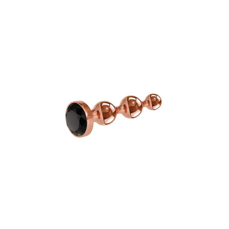 Gender X GOLD DIGGER SMALL -  Small Butt Plug with Black Gem Base