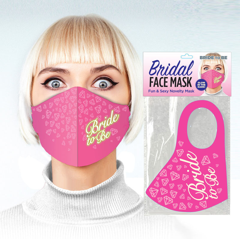 Bridal Face Mask - Bride To Be - Glow  Novelty Mask