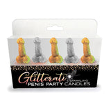 Glitterati - Penis Party Candles - Novelty Candles - 5 Pack