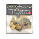 Happy Fucking Birthday Confetti Balloons - Party Balloons