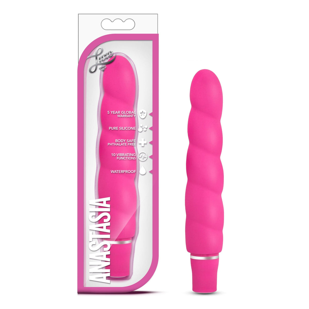 Luxe Anastasia Pink 5.25 Inch Vibrator with 10 Functions > Vibrators > Standard Vibrators