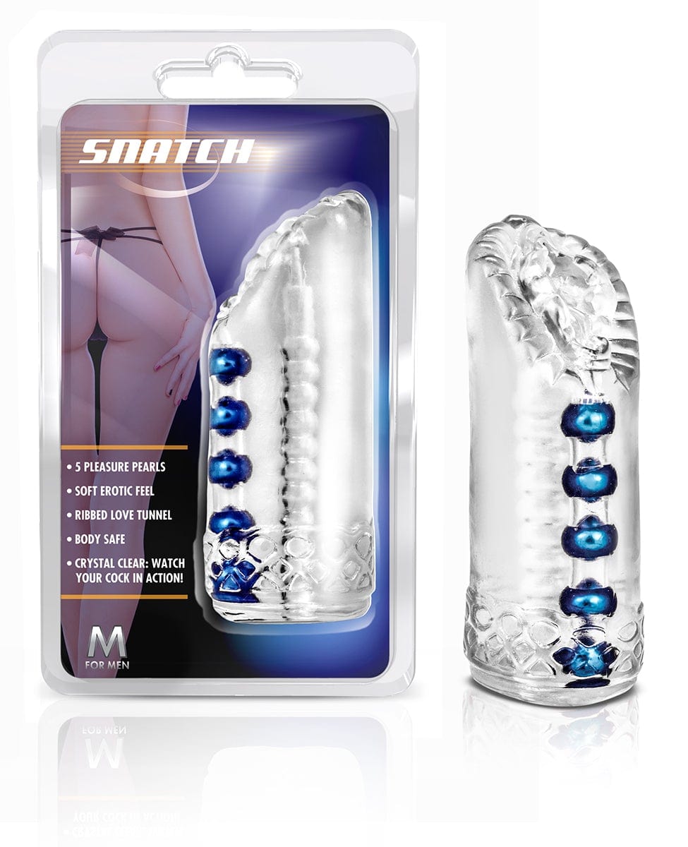 M for Men Snatch Clear 5.5 Inch Realistic Stroker > Sex Toys For Men > Masturbators > Manual Main image