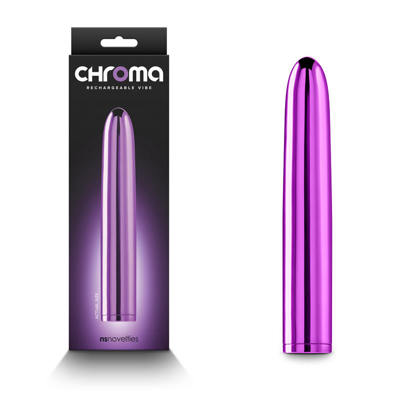 Chroma -  - Metallic  17 cm USB Rechargeable Vibrator