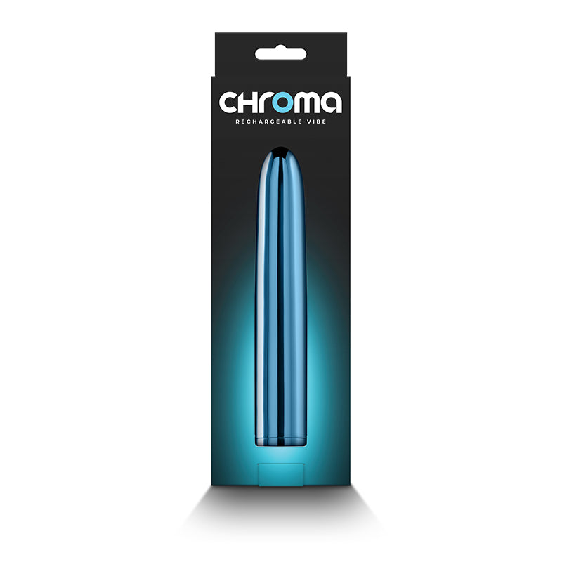 Chroma - Teal - Metallic Teal 17 cm USB Rechargeable Vibrator