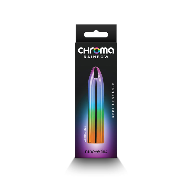 Chroma Rainbow - Medium - Metallic 9 cm USB Mini Vibrator