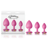 Glams Spades Trainer Kit -  Butt Plugs with Gems - Set of 3 Sizes
