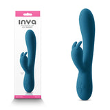 INYA Luv Bunny - Dark Teal - Dark Teal 20.2 cm USB Rechargeable Rabbit Vibrator