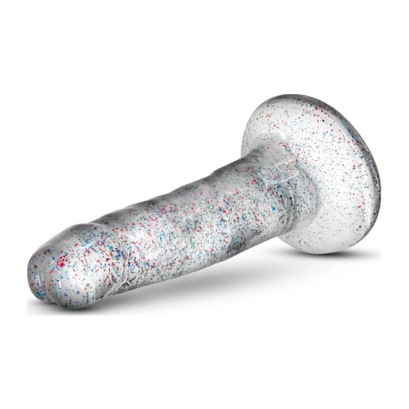 Naturally Yours Glitter Dong Clear 5.5 Inch Dildo DONGS