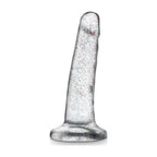 Naturally Yours Glitter Dong Clear 5.5 Inch Dildo > Dildos > Slim Dildos