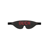OUCH!  & White Bonded Leather Eye-Mask ''Ouch'' -  Eye Restraint