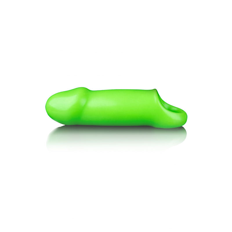 OUCH! Glow In The Dark Smooth Thick Penis Extension Sleeve - 15.5 cm