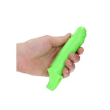 OUCH! Glow In The Dark Smooth Penis Extension Sleeve - 15.5 cm