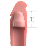 Fantasy X-Tensions Elite 1'' Silicone Extension -  -  2.5 cm Penis Extender Sleeve