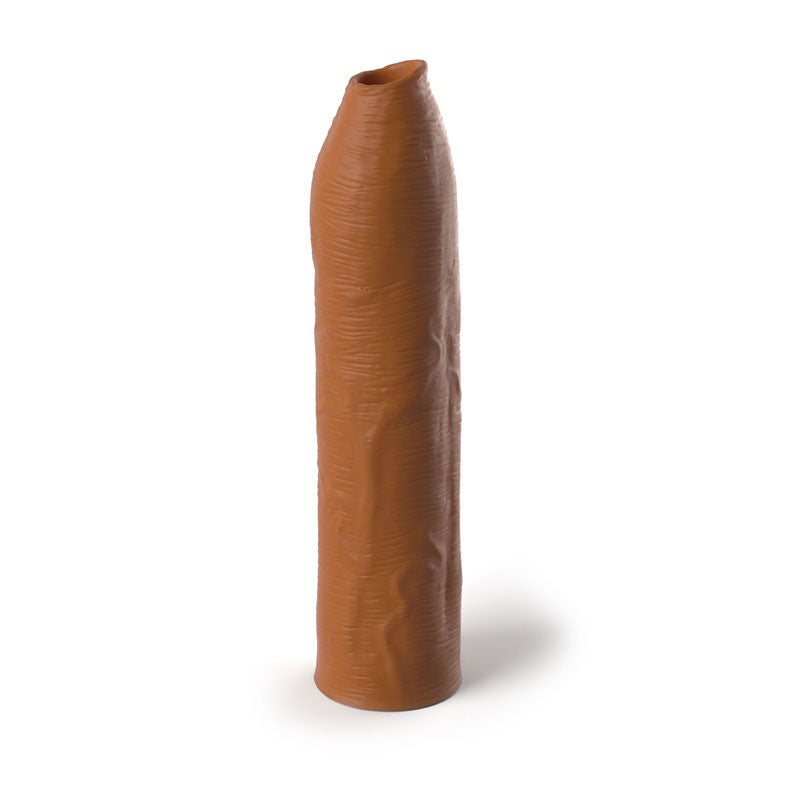 Fantasy X-Tensions Elite Uncut Silicone Penis Enhancer - Tan - 17.8 cm Penis Sleeve