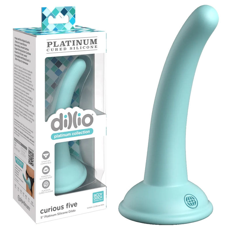 Dillio Platinum Curious Five - Teal 12.7 cm (5'') Dong