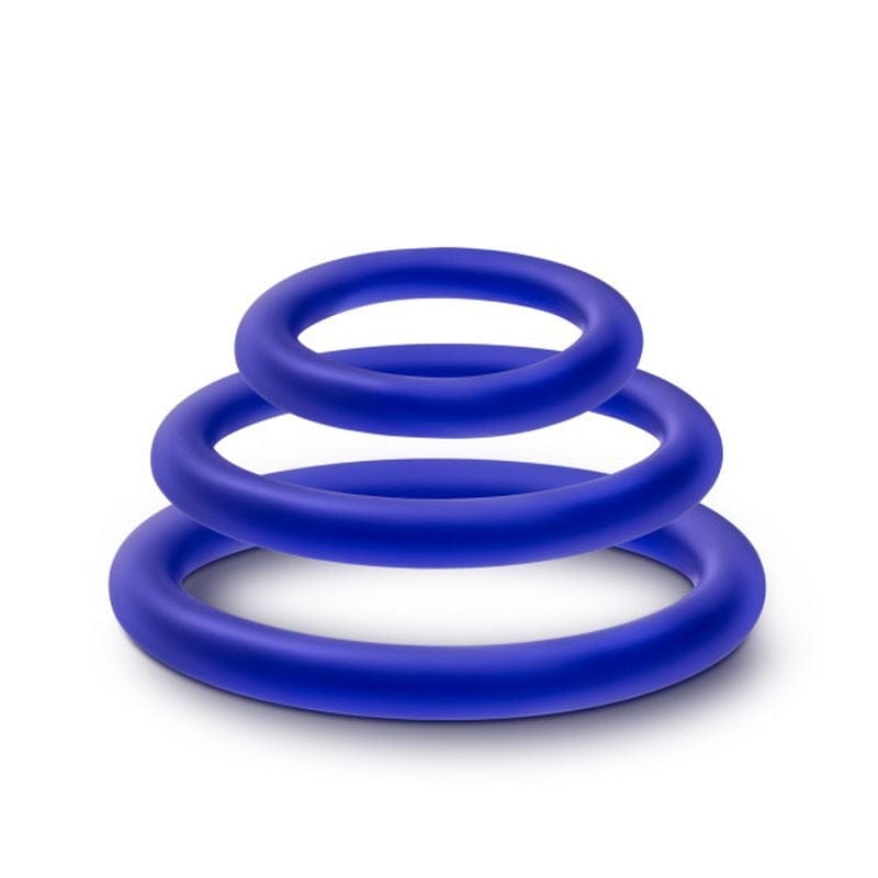 Performance Silicone Cock Ring 3 Piece Set – Stretch and Support Silicone Rings Secondary image