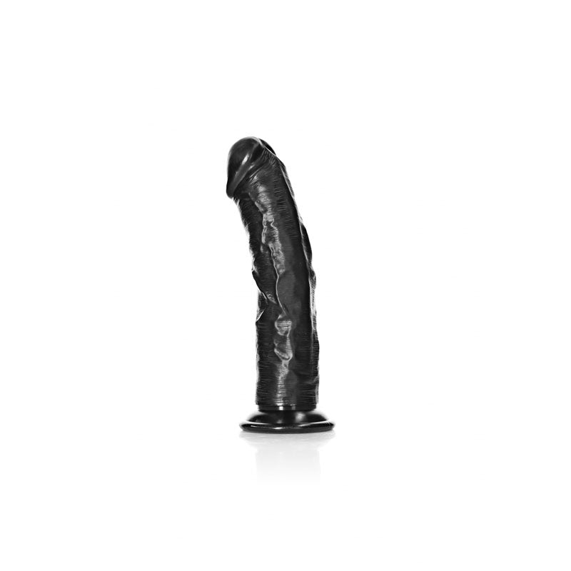 REALROCK Realistic Regular Curved Dildo with Suction Cup -  18 cm (7'') Dong