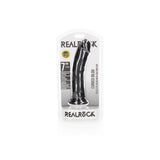 REALROCK Realistic Regular Curved Dildo with Suction Cup -  18 cm (7'') Dong