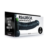 REALROCK Vibrating Hollow Strapon + Balls - 18cm