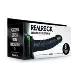 REALROCK Vibrating Hollow Strap-on - 15.5 cm