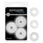 Renegade Dyno Rings Clear Cock Rings Set of 3 > Cock Ring > Sets