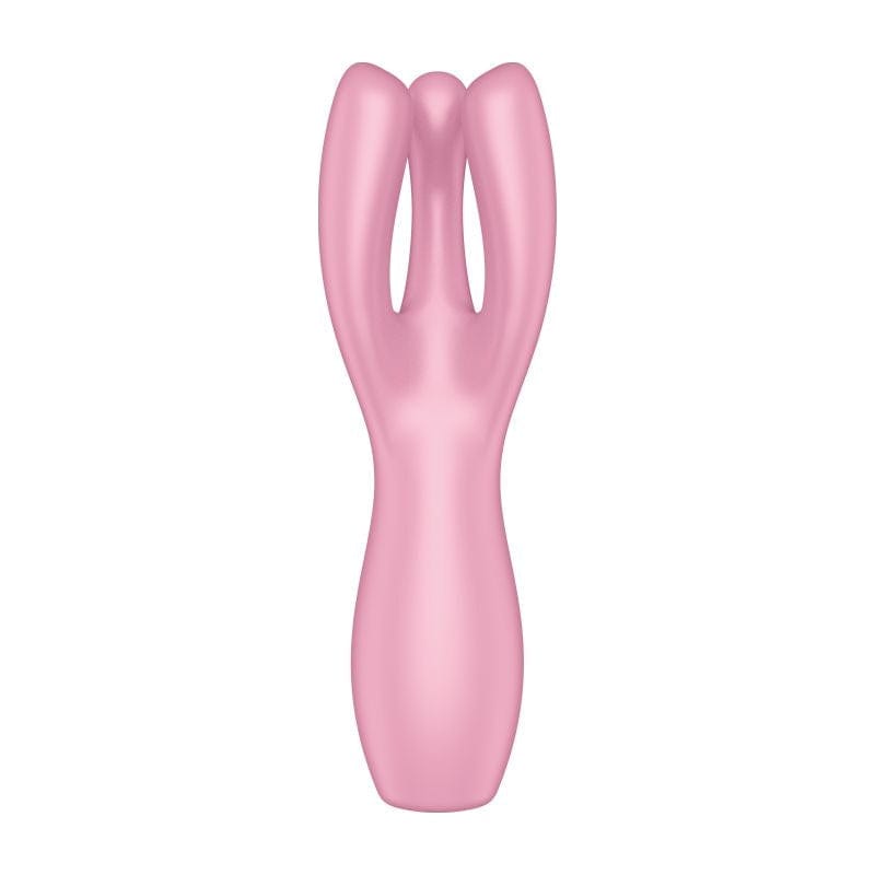 Satisfyer Threesome 3 Layon Vibrator Pink 8.5 Inches > Vibrators > Vibrating Pads